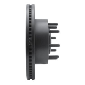 Ford F-350 Super Duty Brake Rotor (1) - Front Right - R1 Concepts - Drilled & Slotted - Black - `11-`25